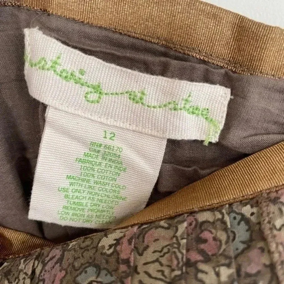 UO Staring at Stars Brown Floral Skirt - Picture 6 of 10